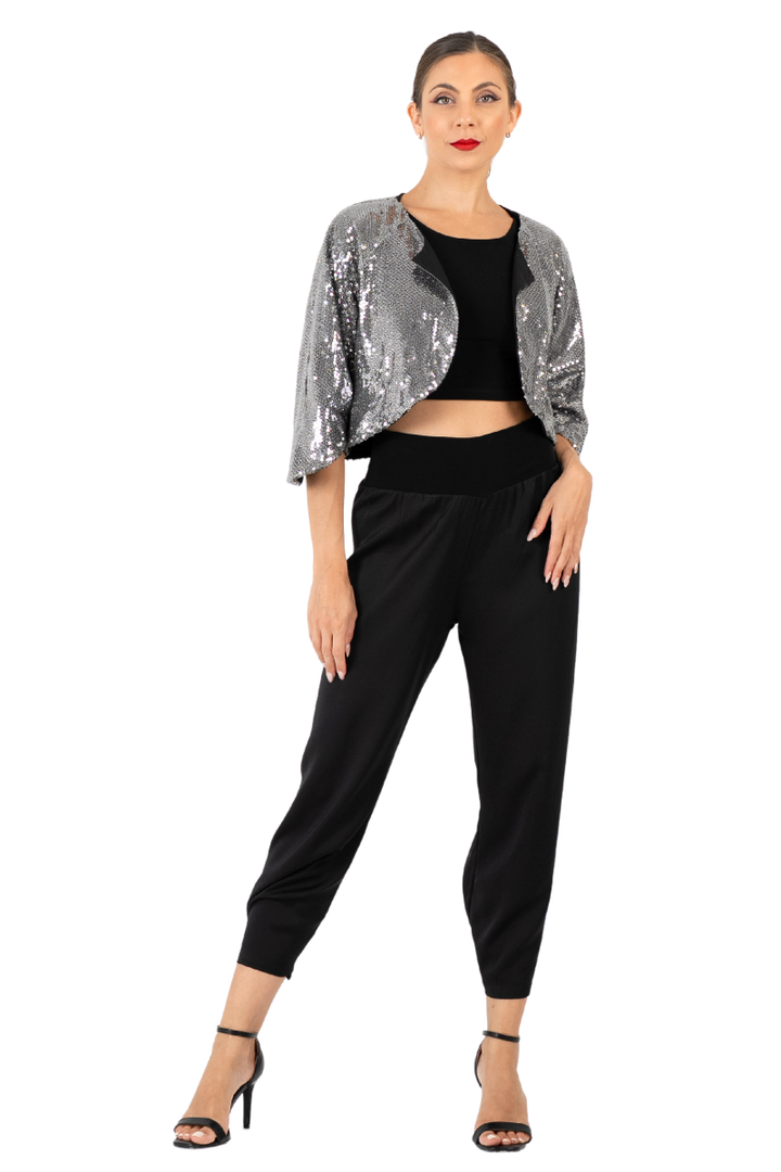 Sequin Cropped Bolero Jacket (S,M)