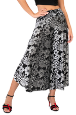 Load image into Gallery viewer, Velvet Floral Print Wide-Leg Tango Pants (S,M)