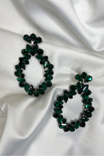 Load image into Gallery viewer, Sylvie Emerald Tango Earrings
