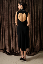 Load image into Gallery viewer, Jersey Tango Dress With Heart Cutout ❤️