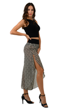 Load image into Gallery viewer, Monogram Print Asymmetric Cropped Tango Pants
