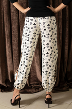 Load image into Gallery viewer, Heart Print Satin Gathered Tango Pants (S,L)

