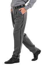 Load image into Gallery viewer, Grey Tango Pants With Three Pleats &amp; Side Stripe
