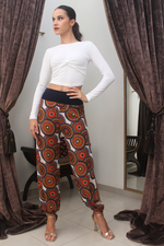 Load image into Gallery viewer, Mandala Print Babucha Tango Pants With Slits
