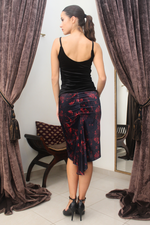 Load image into Gallery viewer, Floral Velvet Fishtail Tango Skirt
