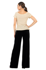 Load image into Gallery viewer, Metallic Thread  Knit Top (M,L) (Gold,Silver)