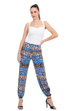 Load image into Gallery viewer, Abstract Animal Print Babucha Tango Pants With Slits
