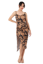 Load image into Gallery viewer, Abstract Floral Carmen Tango Dress