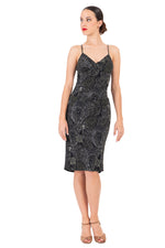 Load image into Gallery viewer, Abstract Floral Printed Fishtail Dress With Spaghetti Straps