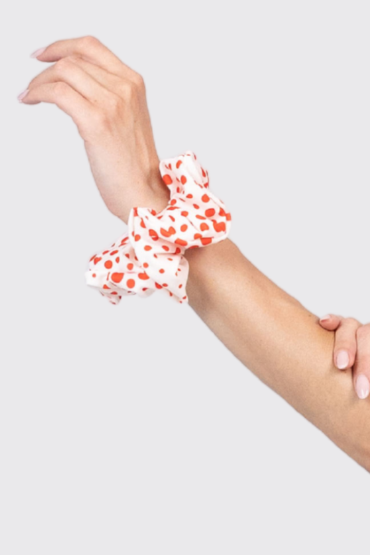 Abstract Polka Dot Scrunchie