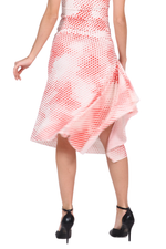 Load image into Gallery viewer, Abstract Polka Dot Skirt With Side Draping