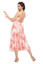 Load image into Gallery viewer, Abstract Polka Dot Tango Dress With Adjustable Straps