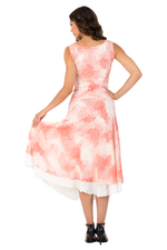 Load image into Gallery viewer, Abstract Polka Dot Two-layer Georgette Skirt