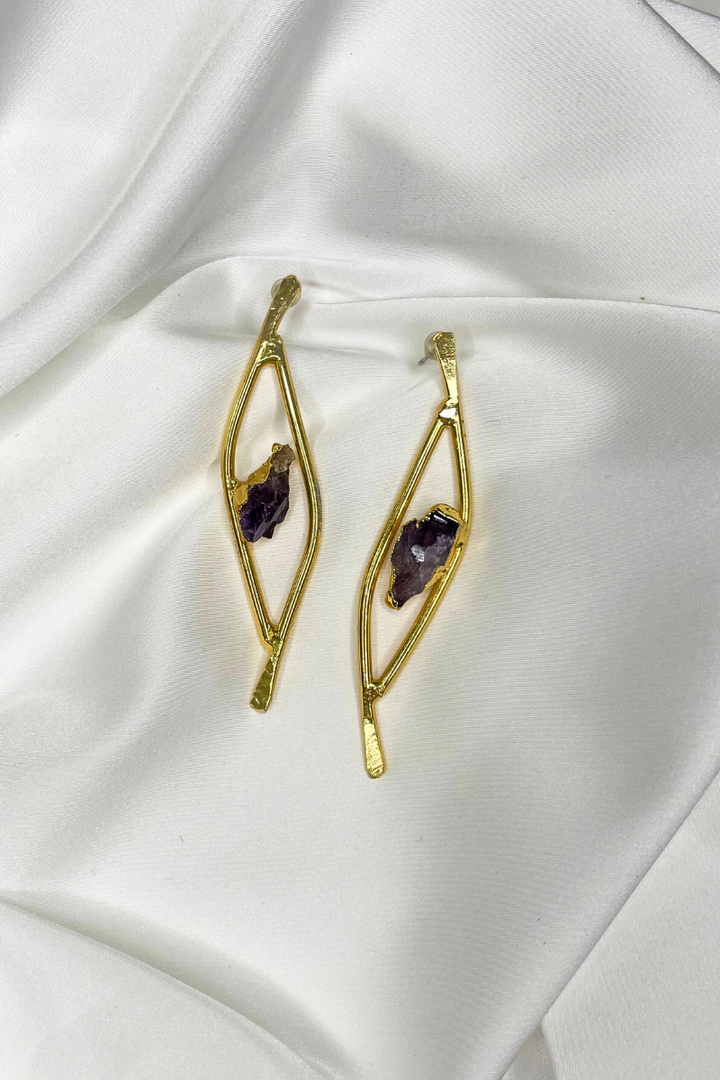 Amelie Amethyst Tango Earrings