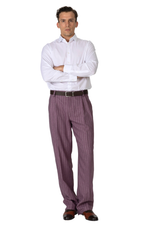 Load image into Gallery viewer, Amethyst Striped Tango Pants With Front Pleat
