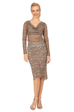 Load image into Gallery viewer, Animal Print Fishtail Tango Skirt
