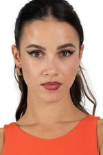 Load image into Gallery viewer, Artemis Gold-Silver Half Hoop Tango Earrings