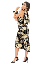 Load image into Gallery viewer, Asian Floral Print Satin Scarf