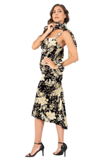 Load image into Gallery viewer, Asian Floral Print Satin Scarf