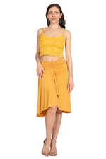 Load image into Gallery viewer, Asymmetric Tango Skirt With Front Panel
