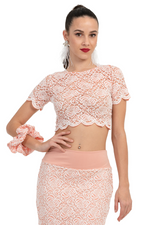 Load image into Gallery viewer, Floral Lace Crop Top