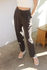 Load image into Gallery viewer, Pinstriped Tapered Tailored Pants
