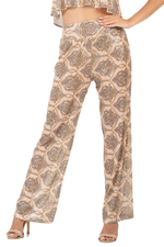 Load image into Gallery viewer, Baroque Print Wide Leg Pants