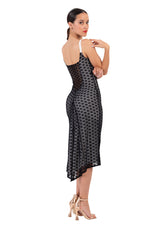 Load image into Gallery viewer, Black Lace Fishtail Tango Dress