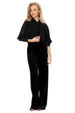 Load image into Gallery viewer, Black Muslin Cropped Cape