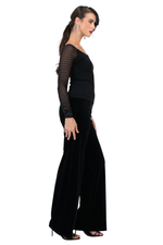 Load image into Gallery viewer, Tango Top With Sparkling Mesh Sleeves