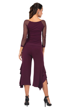 Load image into Gallery viewer, Blouse With Dotted Tulle Sleeves
