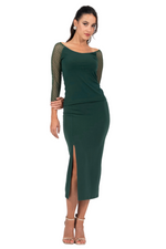 Load image into Gallery viewer, Blouse With Dotted Tulle Sleeves
