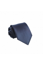 Load image into Gallery viewer, Blue-Black Men's Satin Necktie