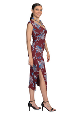 Load image into Gallery viewer, Blue And Gold Statement Beaded Tango Necklace
