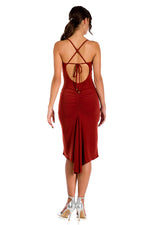 Load image into Gallery viewer, Backless Tango Dress With Spaghetti Straps