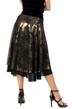 Load image into Gallery viewer, Bronze Two-layer Dance Skirt
