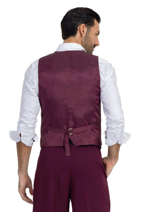 Burgundy Men's Tango Vest