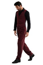 Load image into Gallery viewer, Burgundy Striped Men&#39;s Tango Vest
