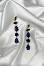 Load image into Gallery viewer, Calliope Navy Blue Tango Earrings
