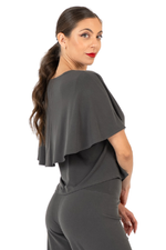 Load image into Gallery viewer, Cape Sleeve Dance Top