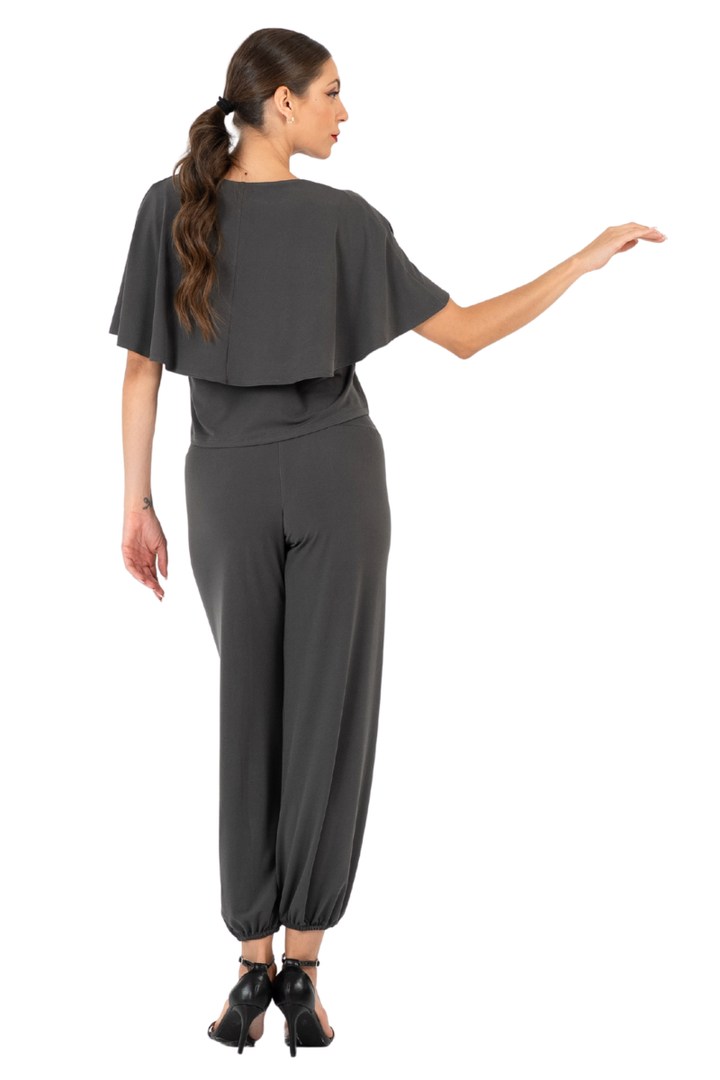Cape Sleeve Dance Top