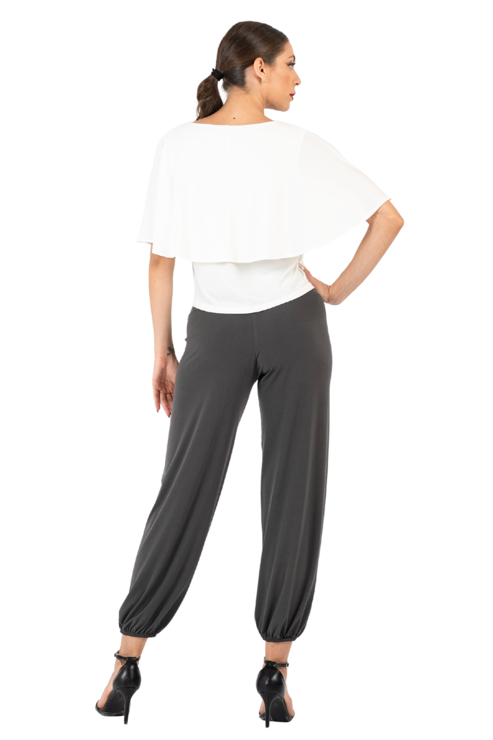 Cape Sleeve Dance Top