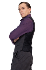 Load image into Gallery viewer, Charcoal Asymmetrical Men's Tango Vest