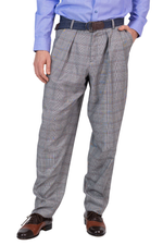 Load image into Gallery viewer, Check Tango Pants With Inverted Box Pleat
