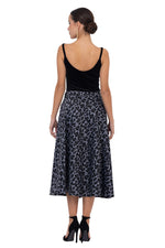 Load image into Gallery viewer, Ciel Blue Animal Print A-Line Swing Skirt