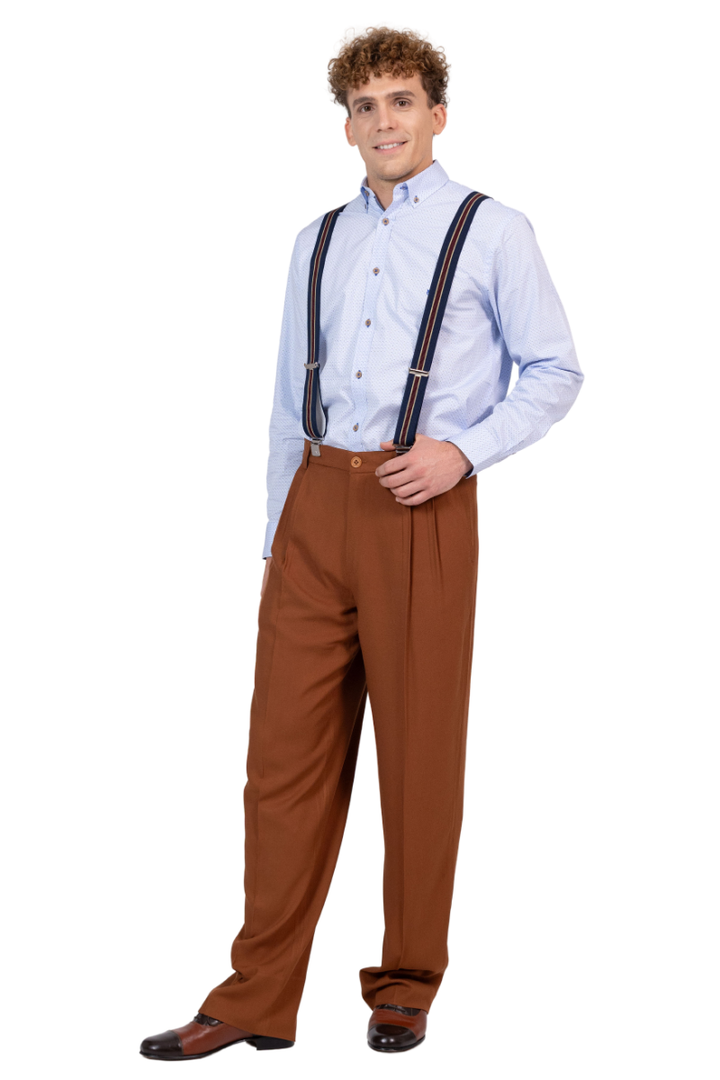 Viscose Tango Pants With Two Pleats