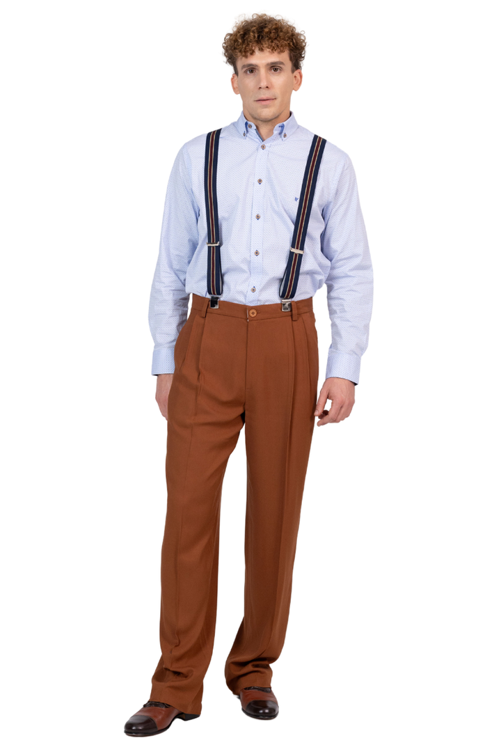 Viscose Tango Pants With Two Pleats