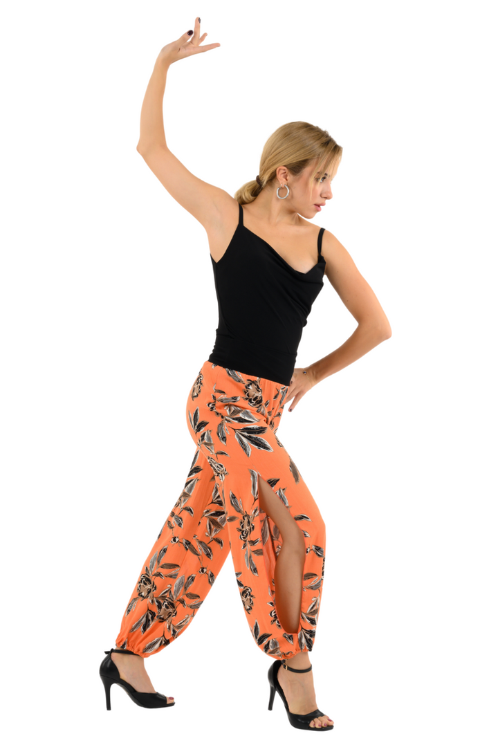 Coral Floral Babucha Tango Pants