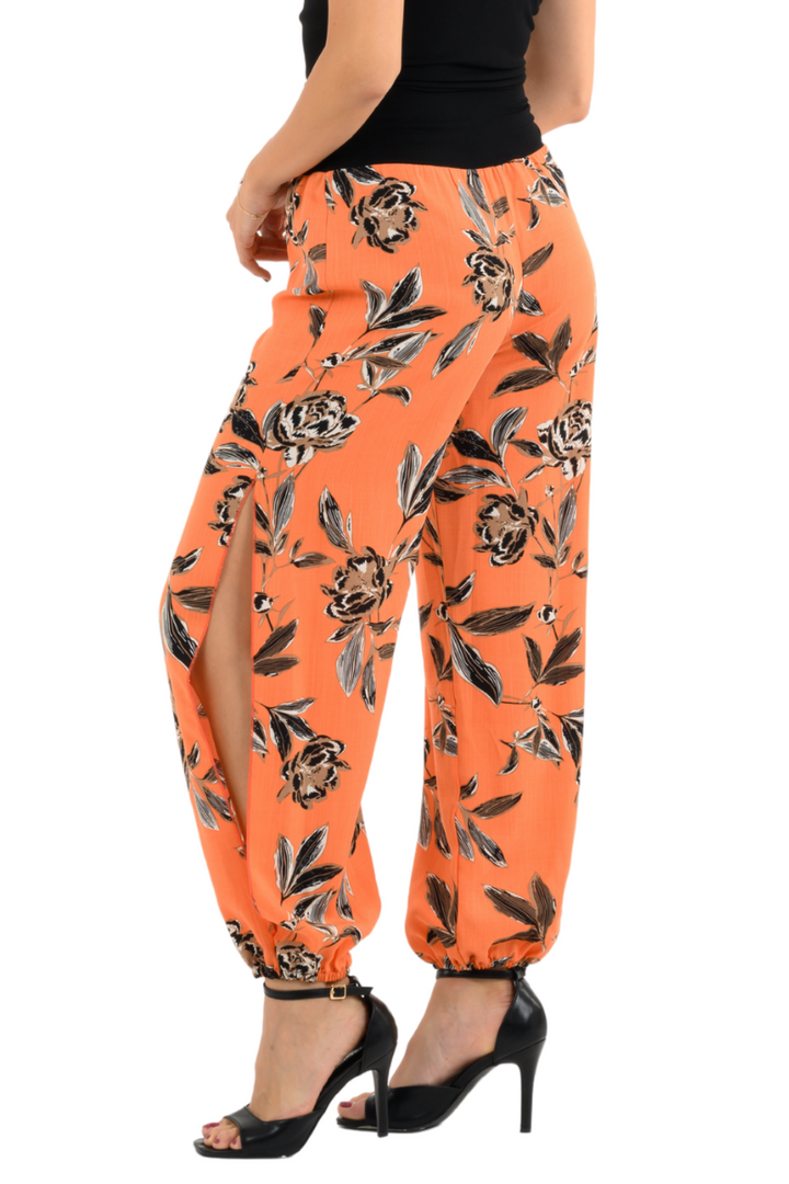 Coral Floral Babucha Tango Pants
