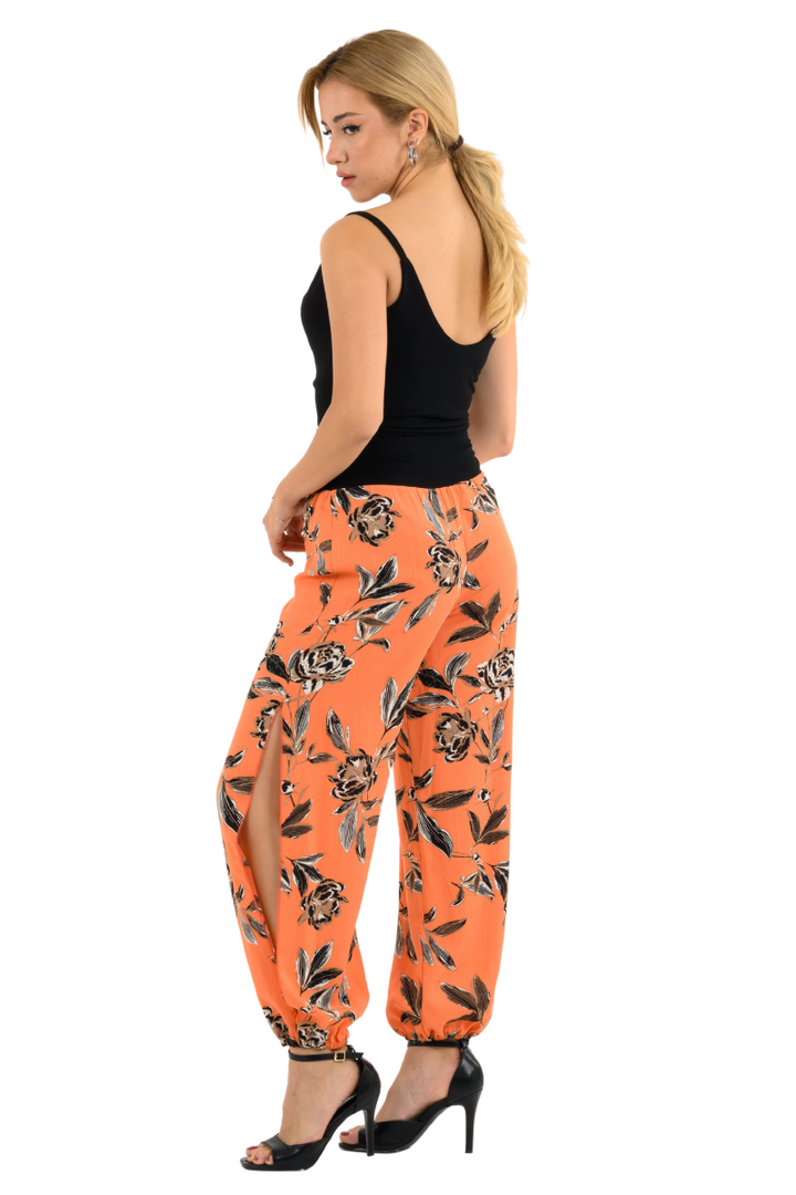 Coral Floral Babucha Tango Pants